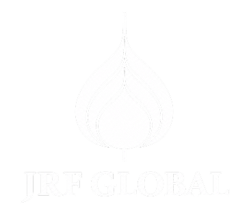 JRF Global logo featuring a green leaf design, symbolizing sustainability and environmental focus.