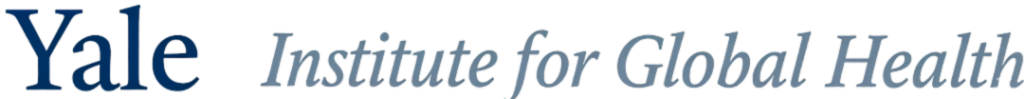Yale Institute for Global Health logo emphasizing research and initiatives in global health.